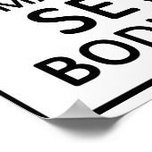 Gefährdung Poster (Ecke)