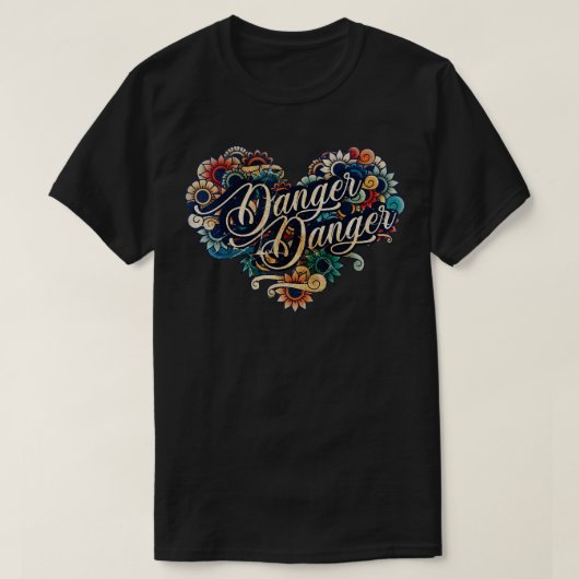 Gefährdung VIGNETTE VINTAGE FARBE T-Shirt (Design vorne)