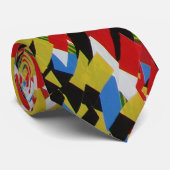 Gefährdungswarnung überall im modernen abstrakten krawatte (Gerollt)