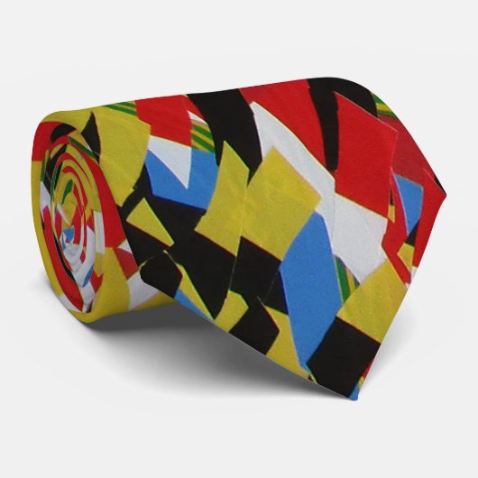 Gefährdungswarnung überall im modernen abstrakten krawatte (Gerollt)