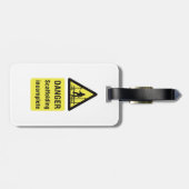 Gefahren beim Gerüst unvollständiger Standortwarnu Gepäckanhänger (Rückseite horizontal)