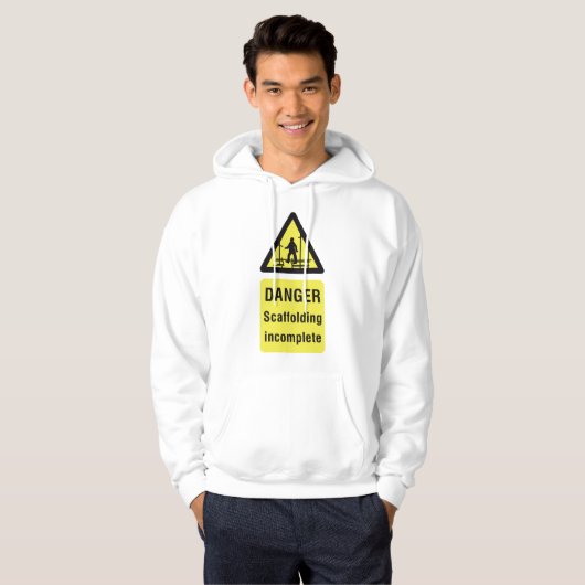 Gefahren beim Gerüst unvollständiger Standortwarnu Hoodie (Vorne ganz)