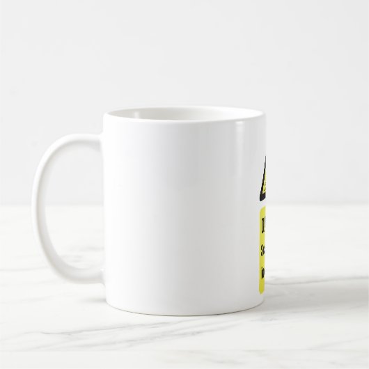 Gefahren beim Gerüst unvollständiger Standortwarnu Kaffeetasse (Links)