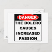Gefahren der Bolero-Postkarte Postkarte (Vorne/Hinten)