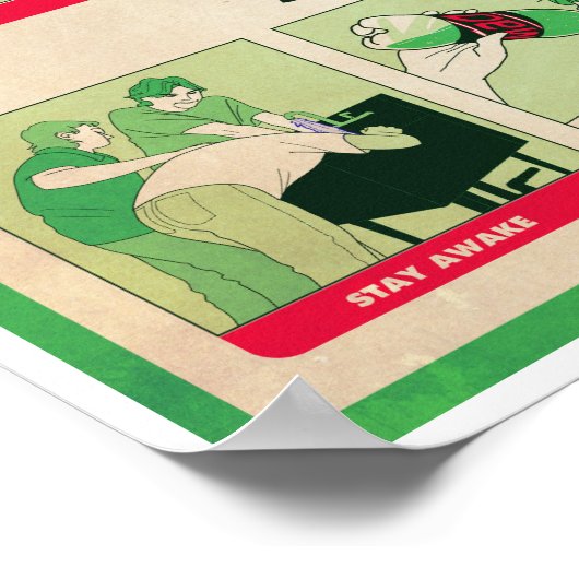 GEFAHREN DES VIDEOSPIELS MARATHONING-Poster Poster (Ecke)