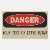 Gefahren für benutzerdefinierte Aufkleber (Vorderseite)