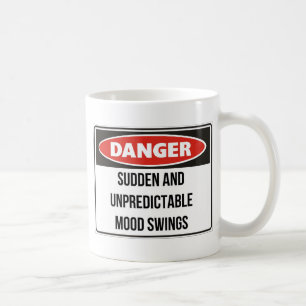 Gefahren- plötzliche und unvorhersehbare kaffeetasse