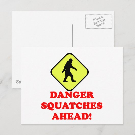 Gefahren Postkarte (Vorne/Hinten)