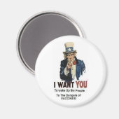 Gefahren von Impfstoffen Magnet (Vorderseite/Rückseite)