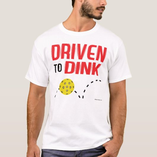 "Gefahren zu Dink" Pickleball Shirt (Vorderseite)