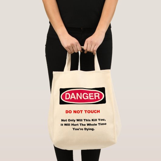 GefahrenEinkaufstüte Tragetasche (Vorderseite (Produkt))