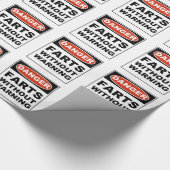 GefahrenFurzen, ohne zu warnen Geschenkpapier (Ecke)