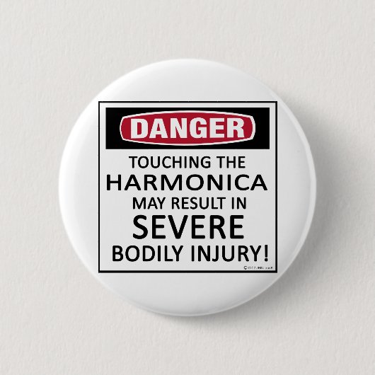 Gefahrenharmonika Button (Vorderseite)