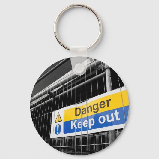 Gefahrenhinweis Behalten Schlüsselanhänger (Vorderseite)