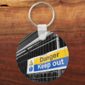 Gefahrenhinweis Behalten Schlüsselanhänger (Vorderseite)