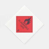 Gefahrenhinweis für das Gefahrenschild "Flammbare Serviette (Ecke)