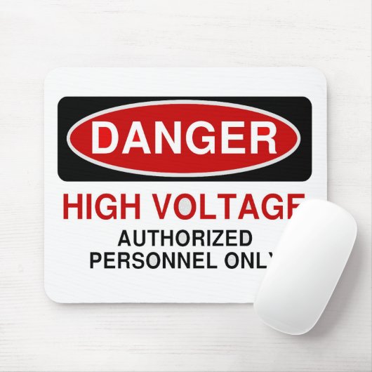 Gefahrenhochspannung Mousepad (Mit Mouse)
