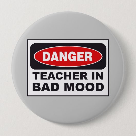 Gefahrenlehrer-Schlecht-Stimmung Button (Vorderseite)