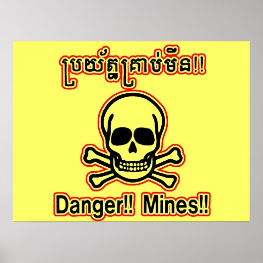 Gefahrenminen-Minefield-Poster Poster (Vorne)