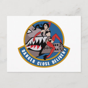 GEFAHRENPATCH FÜR DIE NAHE LIEFERUNG VON VELCRO-MO POSTKARTE