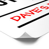 Gefahrenposter - anpassen! poster (Ecke)