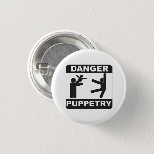 GefahrenPuppetry Button (Vorne & Hinten)