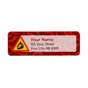 Gefahrenschild für scharfe Pfeffer