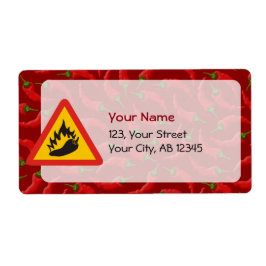 Gefahrenschild für scharfe Pfeffer