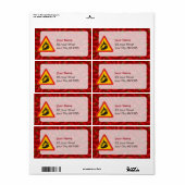 Gefahrenschild für scharfe Pfeffer (Vorne)