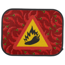 Gefahrenschild für scharfe Pfeffer