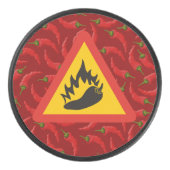 Gefahrenschild für scharfe Pfeffer Eishockey Puck (Vorderseite)