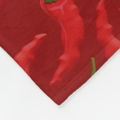 Gefahrenschild für scharfe Pfeffer Fleecedecke (Ecke)