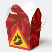 Gefahrenschild für scharfe Pfeffer Geschenkschachtel (Geöffnet)