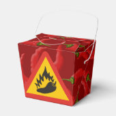 Gefahrenschild für scharfe Pfeffer Geschenkschachtel (Vorderseite)