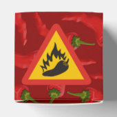 Gefahrenschild für scharfe Pfeffer Geschenkschachtel (Oben)