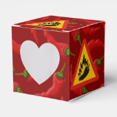 Gefahrenschild für scharfe Pfeffer Geschenkschachtel (Vorderseite)