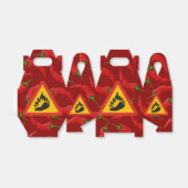 Gefahrenschild für scharfe Pfeffer Geschenkschachtel (Ungefaltet)