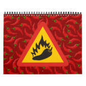Gefahrenschild für scharfe Pfeffer Kalender (Titelbild)