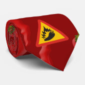 Gefahrenschild für scharfe Pfeffer Krawatte (Gerollt)