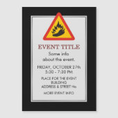 Gefahrenschild für scharfe Pfeffer Magnetkarte (Vorderseite)