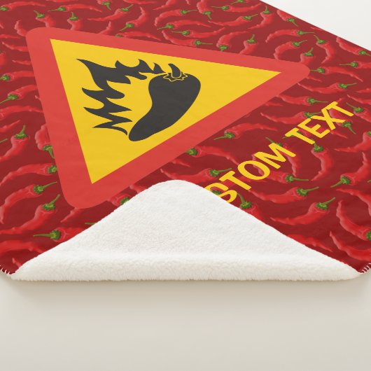 Gefahrenschild für scharfe Pfeffer Sherpadecke (3/4)