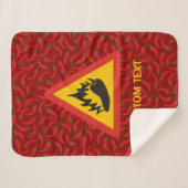 Gefahrenschild für scharfe Pfeffer Sherpadecke (Vorderseite (Horizontal))