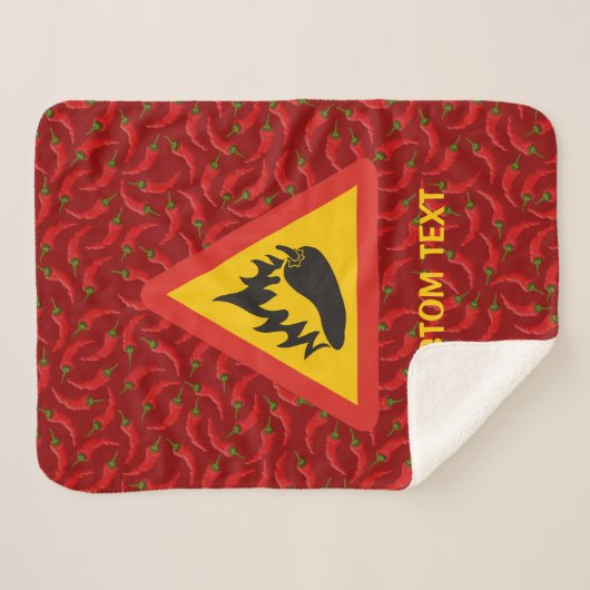 Gefahrenschild für scharfe Pfeffer Sherpadecke (Vorderseite (Horizontal))