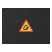 Gefahrenschild für scharfe Pfeffer Tischdecke (Vorderseite (Horizontal))