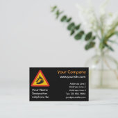 Gefahrenschild für scharfe Pfeffer Visitenkarte (Stehend Vorderseite)