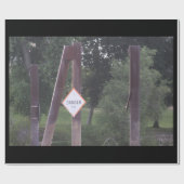 Gefahrenschild Geschenkpapier (Flach)