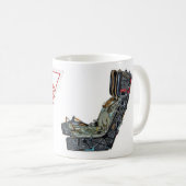 Gefahrenschleudersitz-Zeichen Kaffeetasse (VorderseiteRechts)