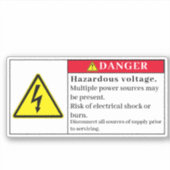 Gefahrensiegel Er21 Aufkleber (Vorderseite)