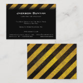 Gefahrenstreifen Chubby Visitenkarten Visitenkarte (Vorne/Hinten)