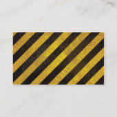 Gefahrenstreifen Visitenkarten Visitenkarte (Rückseite)